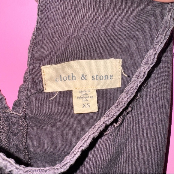 Cloth & Stone Charcoal Grey Sleeveless Tank Top - Picture 3 of 4